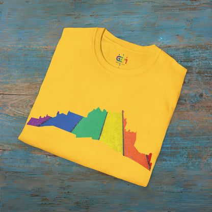 Edinburgh Castle Pride Road Art Unisex T-Shirt