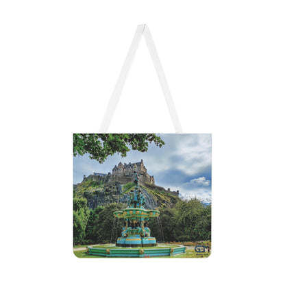 Ross Fountain & Edinburgh Castle Photo Shoulder Tote Bag