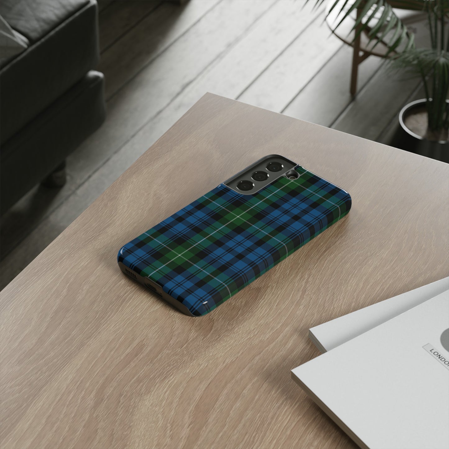 Étui de téléphone à motif tartan écossais - Lamont, divers