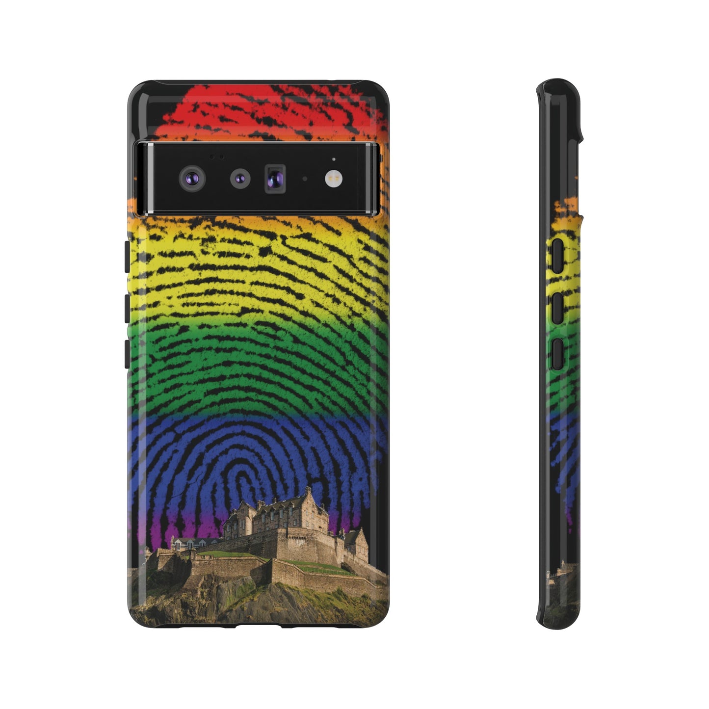 Edinburgh Castle Pride Phone Case - Fingerprint, Various