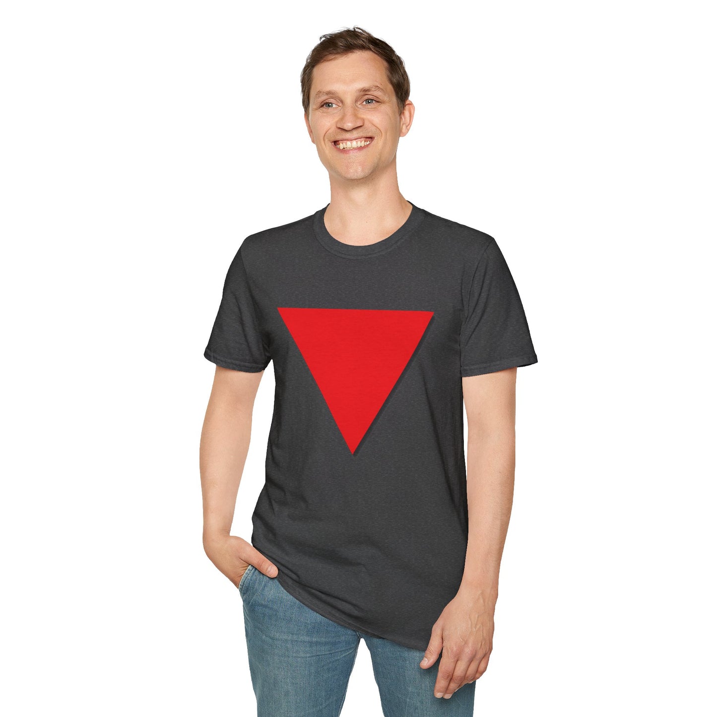 Red Triangle Softstyle Unisex T-Shirt, Various Colours