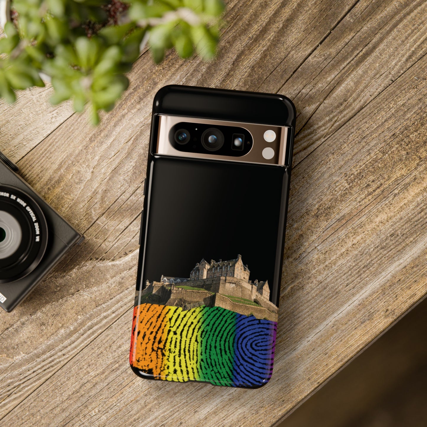 Edinburgh Castle Pride Rockface Phone Case - Fingerprint, Various