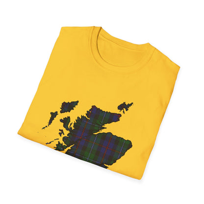 Tartan Ecosse Carte Softstyle T-Shirt Unisexe - Argyle Tartan Tee 