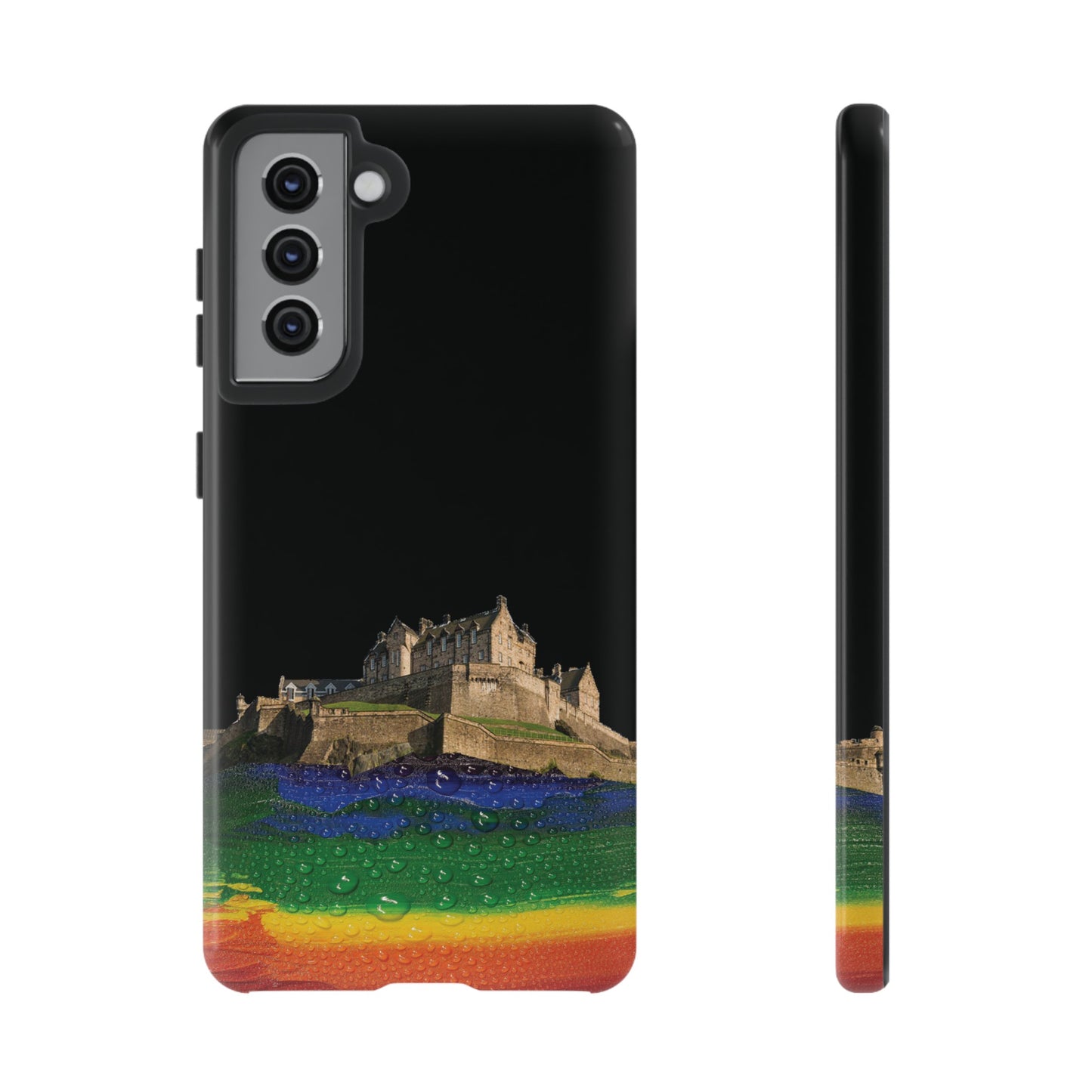 Edinburgh Castle Pride Rockface Phone Case - Rain, Various