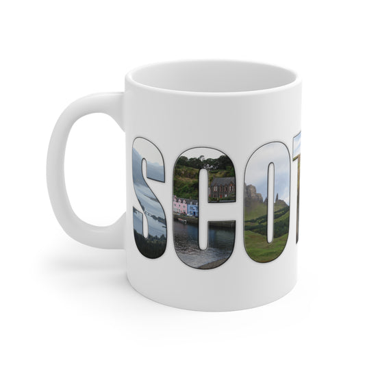 Scotland Photo Lettering Mug 11oz