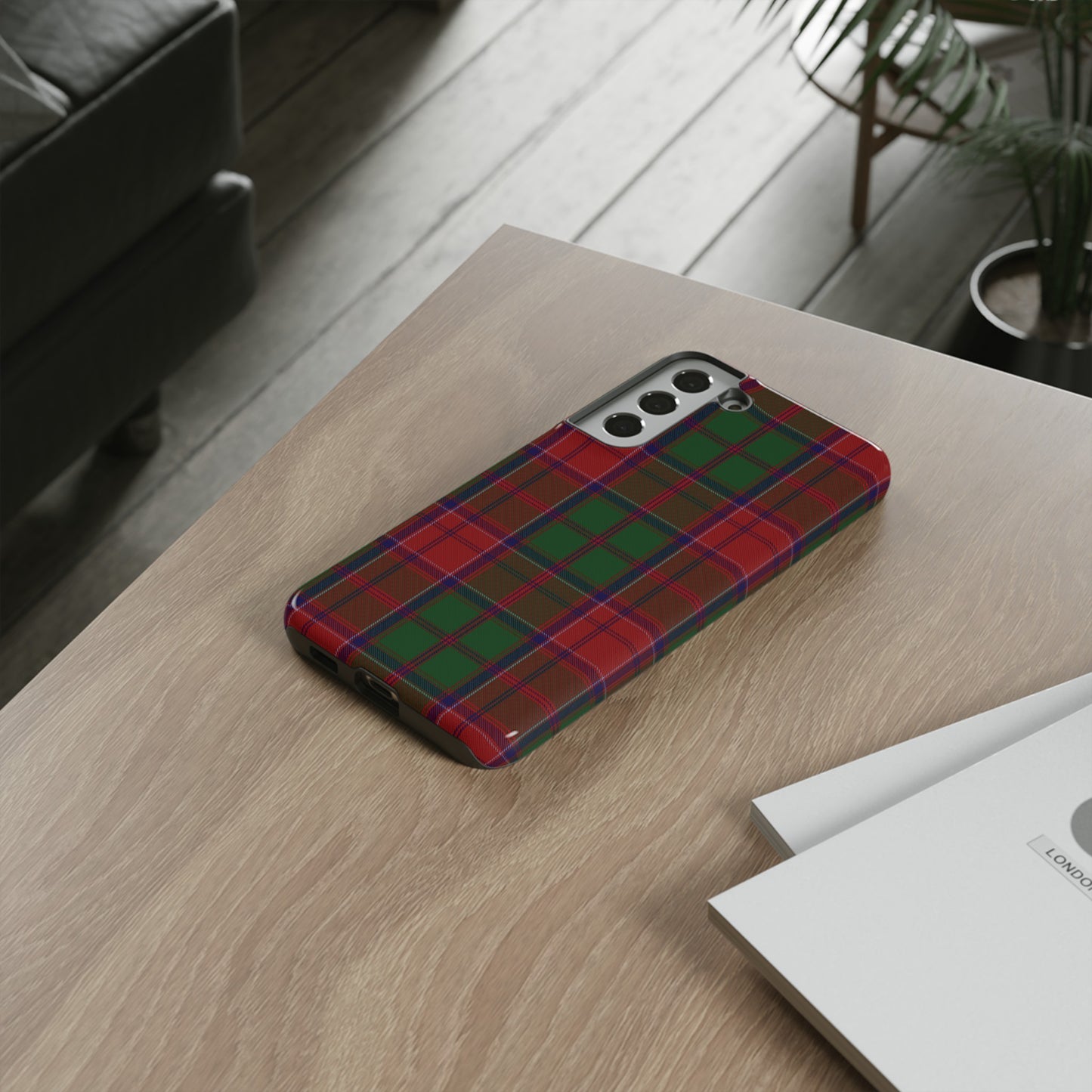 Étui de téléphone à motif tartan écossais - Grant, Divers