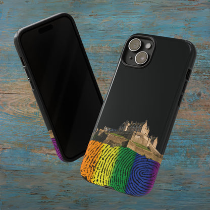 Edinburgh Castle Pride Rockface Phone Case - Fingerprint, Various