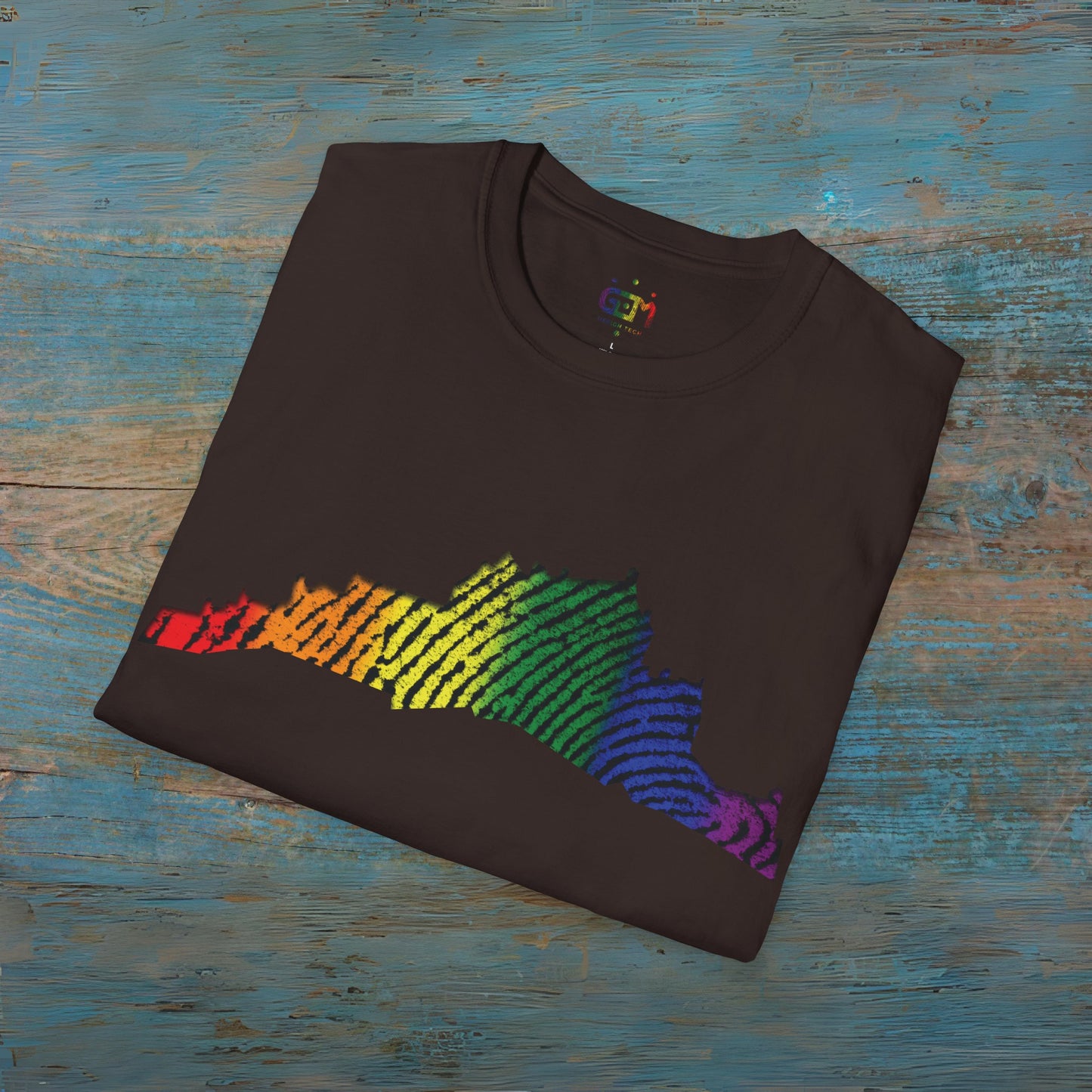 Edinburgh Castle Pride Fingerprint Art Unisex T-Shirt