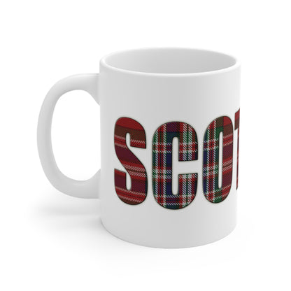 Scotland Tartan Mug - MacFarlane, Coffee Cup, Tea Cup, Scotland, White