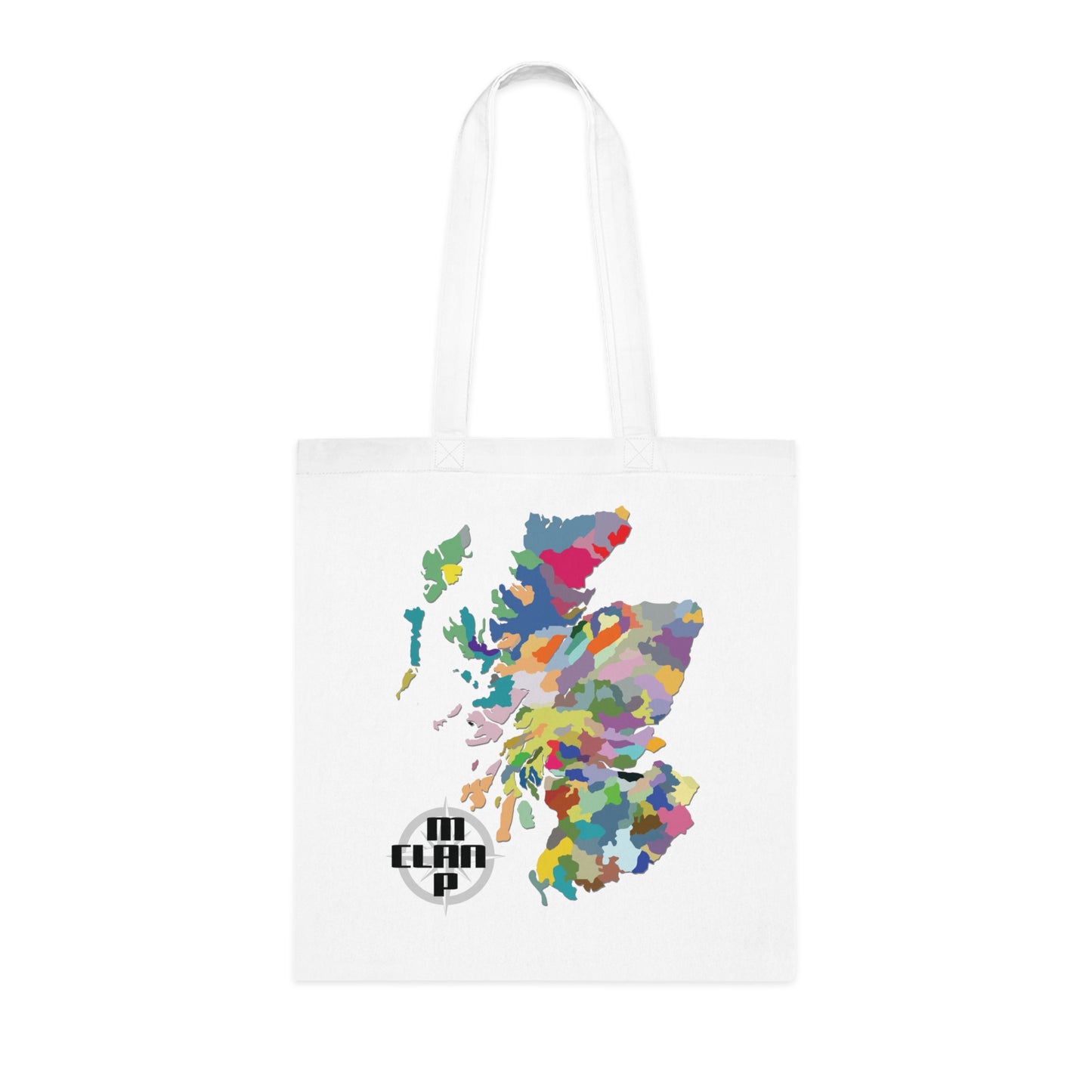 Scotland Clan Map Cotton Tote Bag