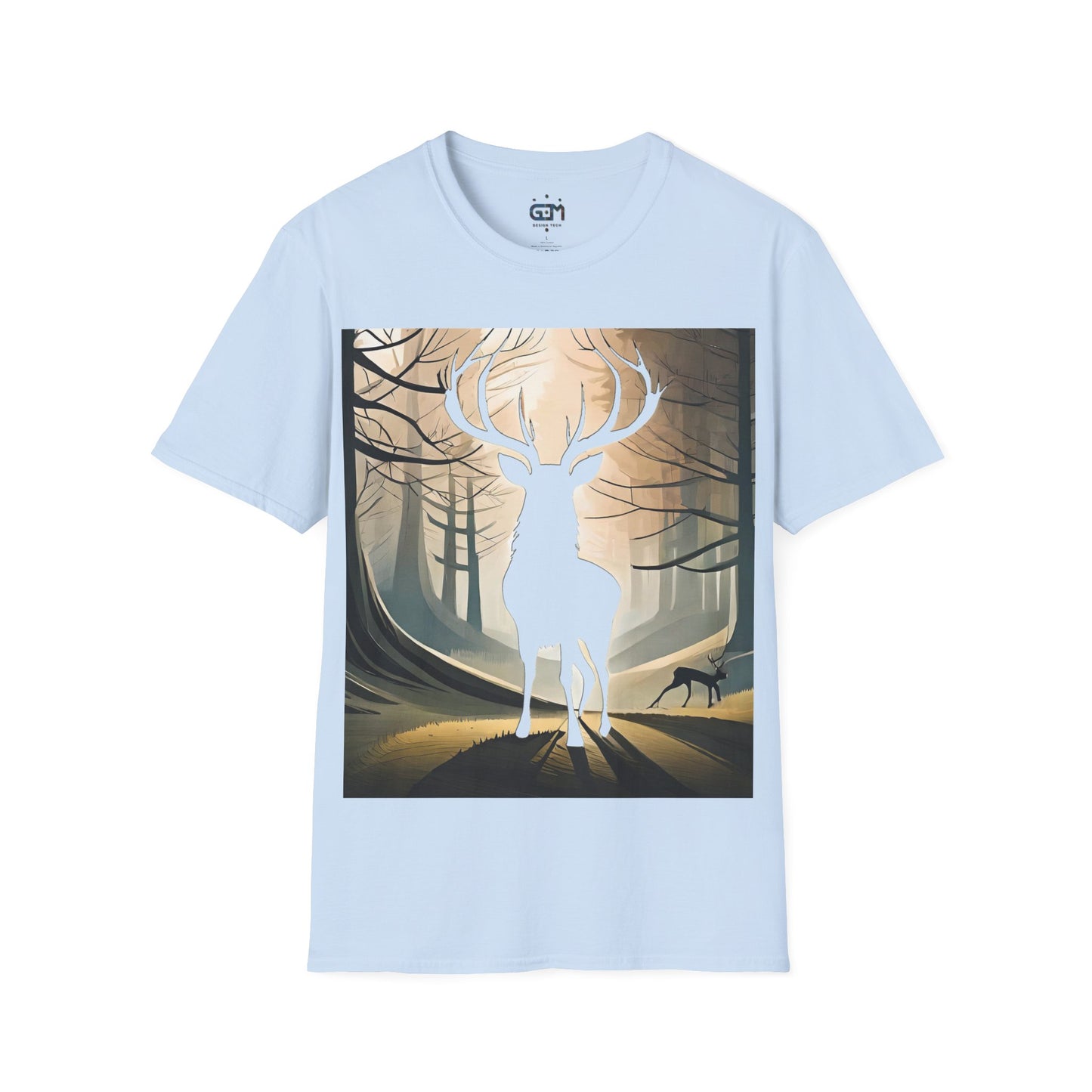 Stag Silhouette Softstyle T-Shirt, Unisex Tee, Scottish Scenery, Various Colours