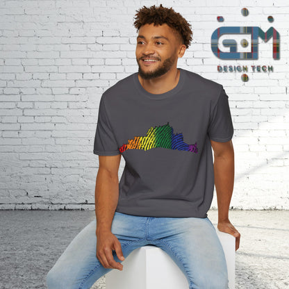 Edinburgh Castle Pride Fingerprint Art Unisex T-Shirt