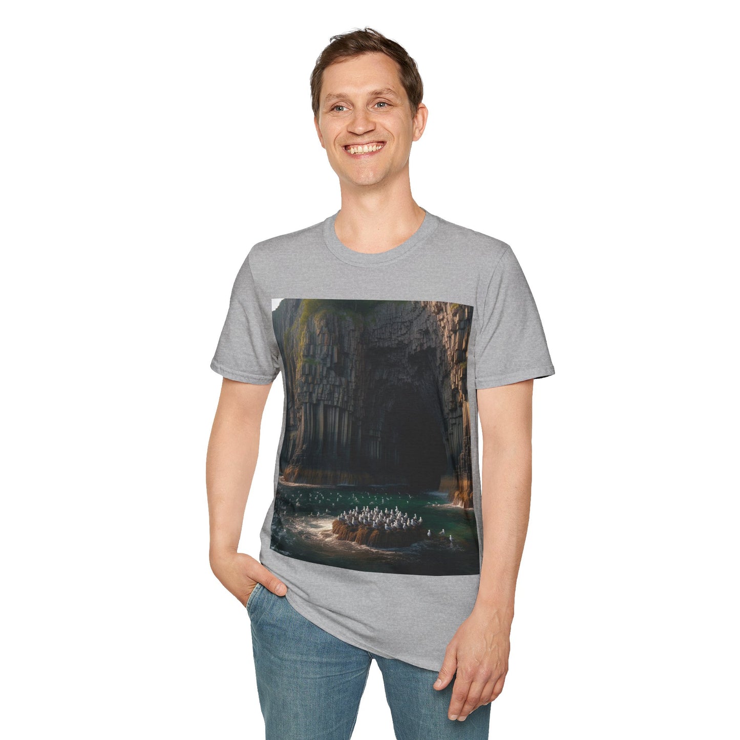 Fingal's Cave - Staffa Softstyle T-Shirt, Unisex Tee, Scottish Landmarks, Various Colours