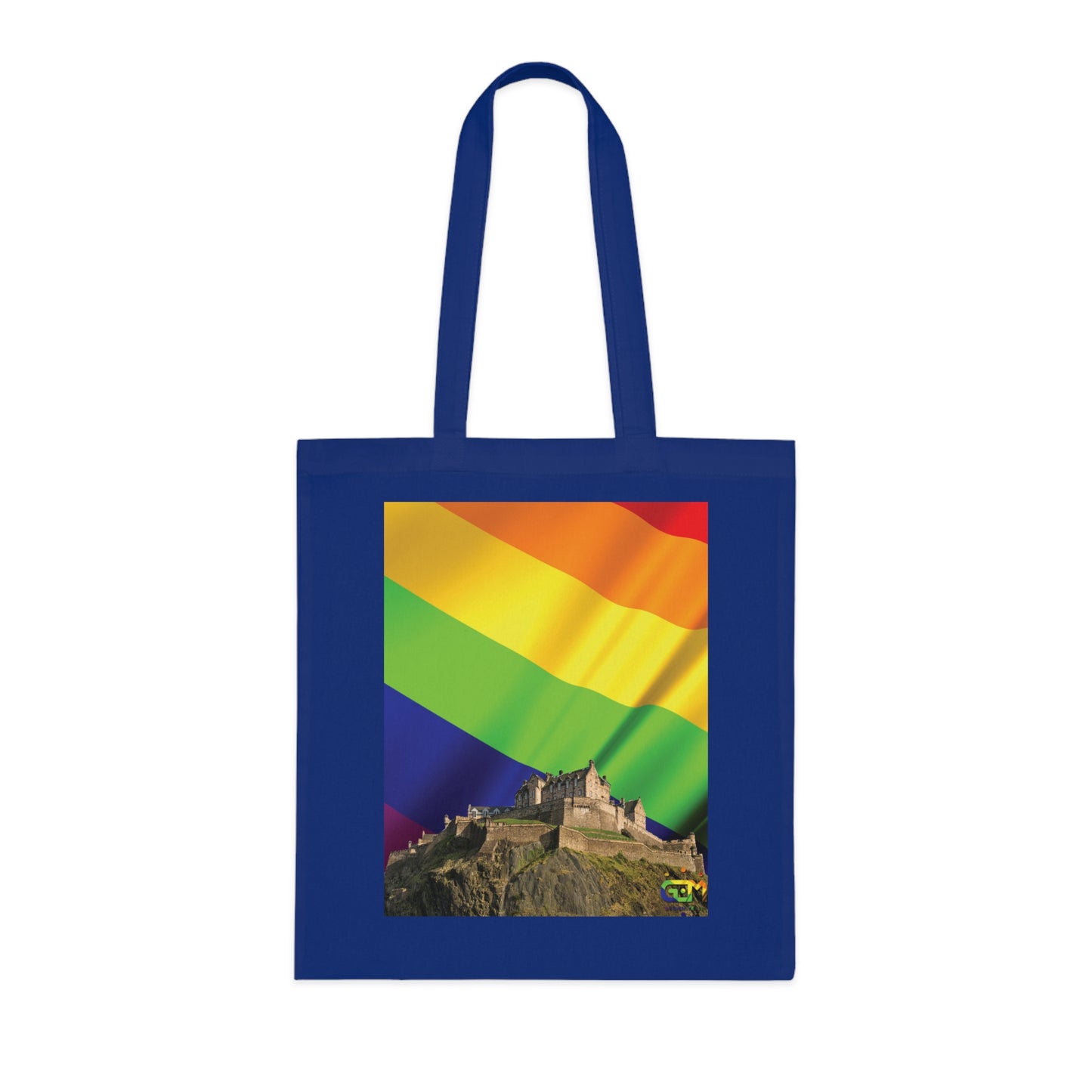 Edinburgh Castle Pride Flag Sky Cotton Tote Bag