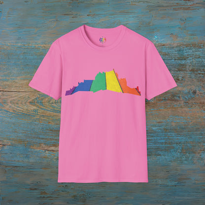 Edinburgh Castle Pride Road Art Unisex T-Shirt