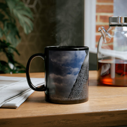 Kelpies Photo Mug, Coffee Cup, Tea Cup, Scottish Art, Scottish Landmarks, Scottish Nature, Black