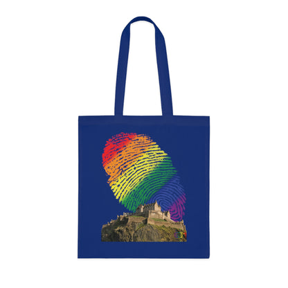 Edinburgh Castle Pride Fingerprint Sky Cotton Tote Bag