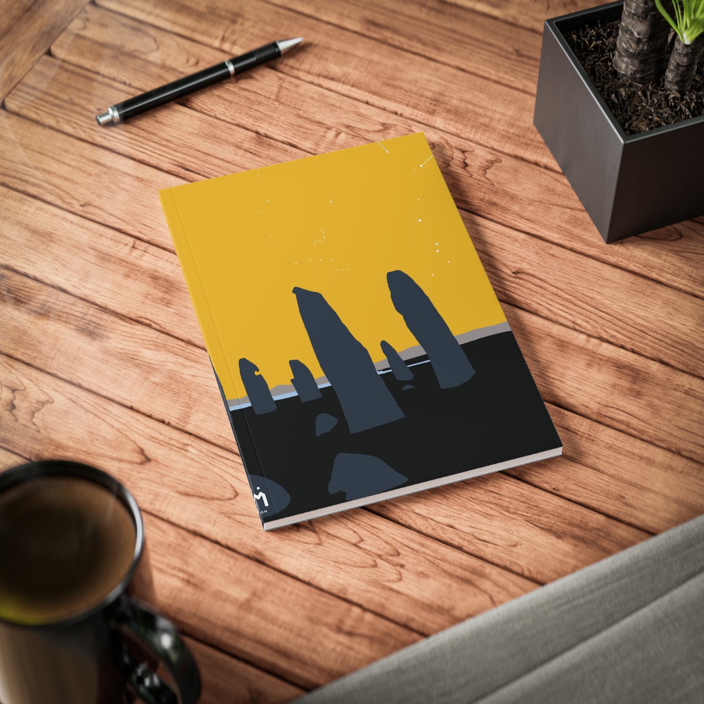 Scotland Art A5 Softcover Notebook - Silhouettes