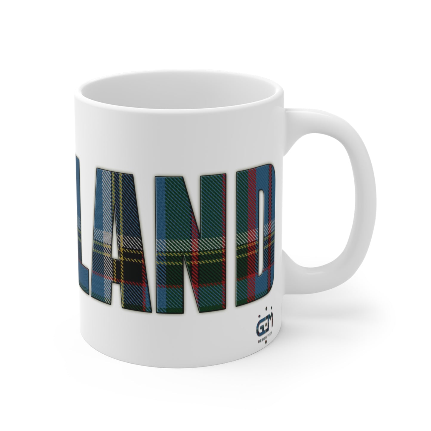 Scotland Lettering Tartan Mug 11oz, Anderson Old Tartan