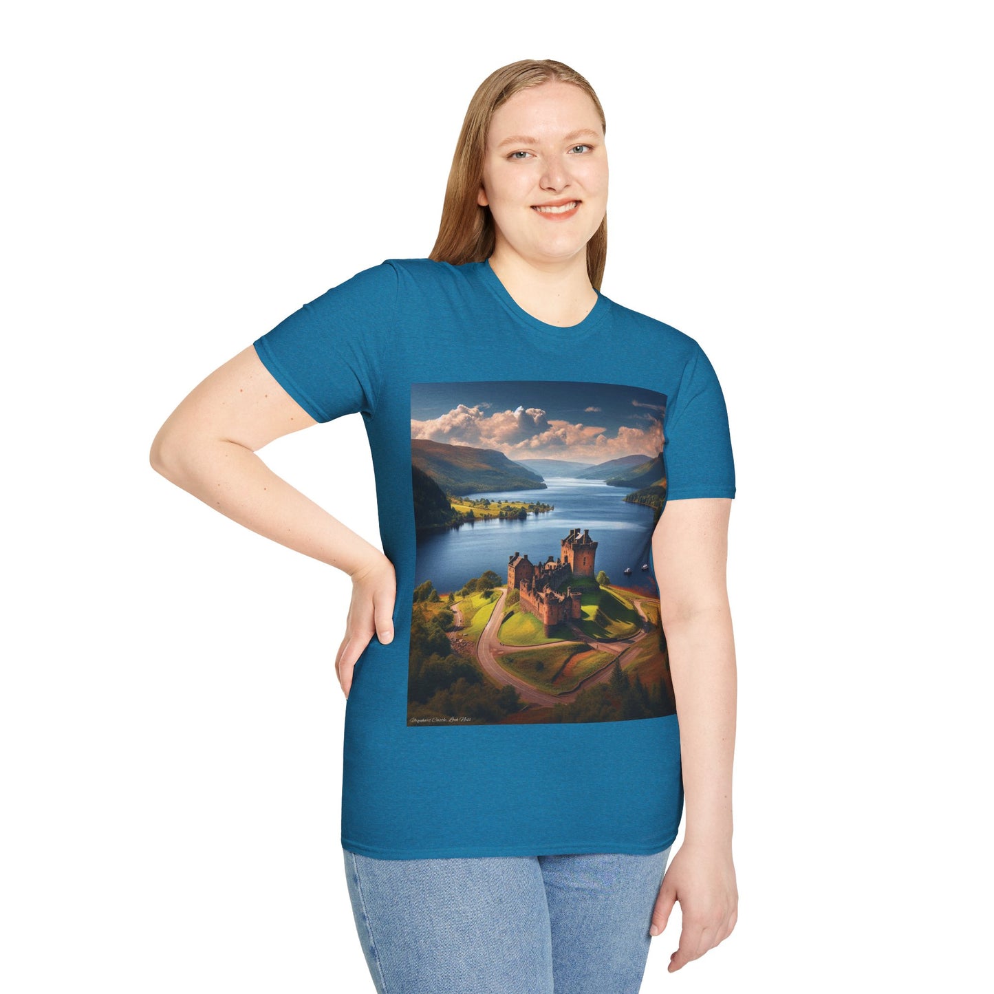 Urquhart Castle - Loch Ness Softstyle T-Shirt, Unisex Tee, Scottish Landmarks, Various Colours