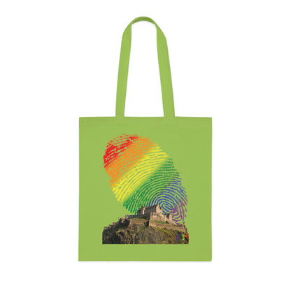 Edinburgh Castle Pride Fingerprint Sky Cotton Tote Bag