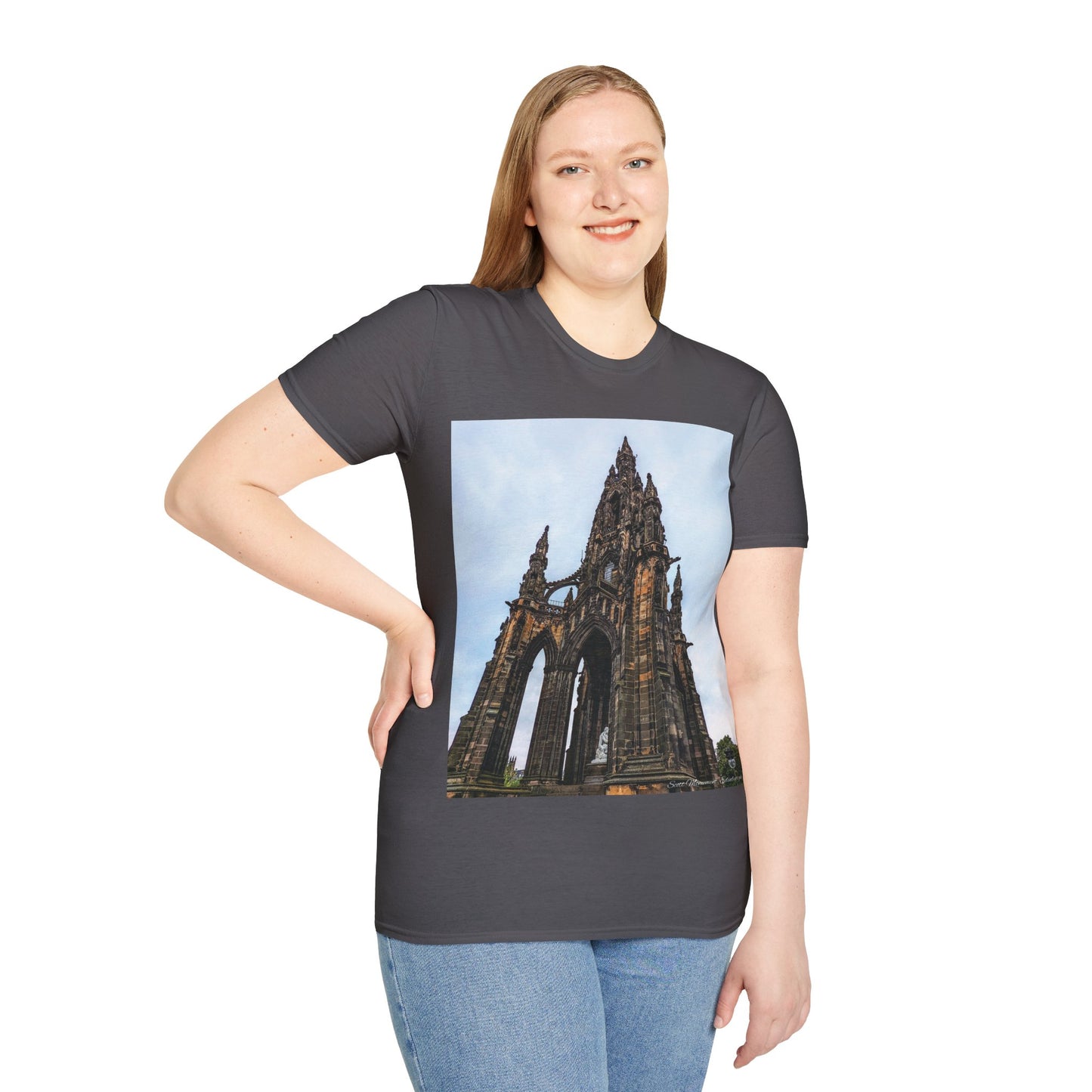 Scott Monument Photo Softstyle T-Shirt, Unisex Tee, Various Colours