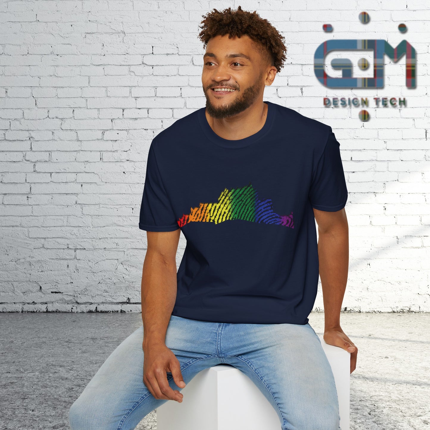 Edinburgh Castle Pride Fingerprint Art Unisex T-Shirt