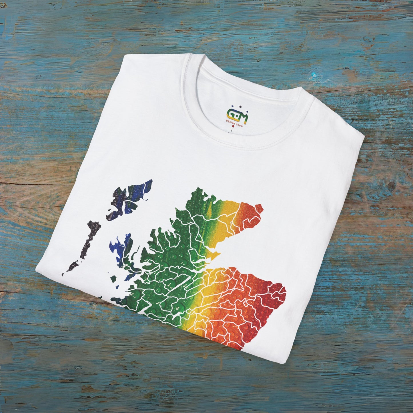 Scotland has PRiDE Rain Clan Regions Map Unisex T-Shirt, Various Colours