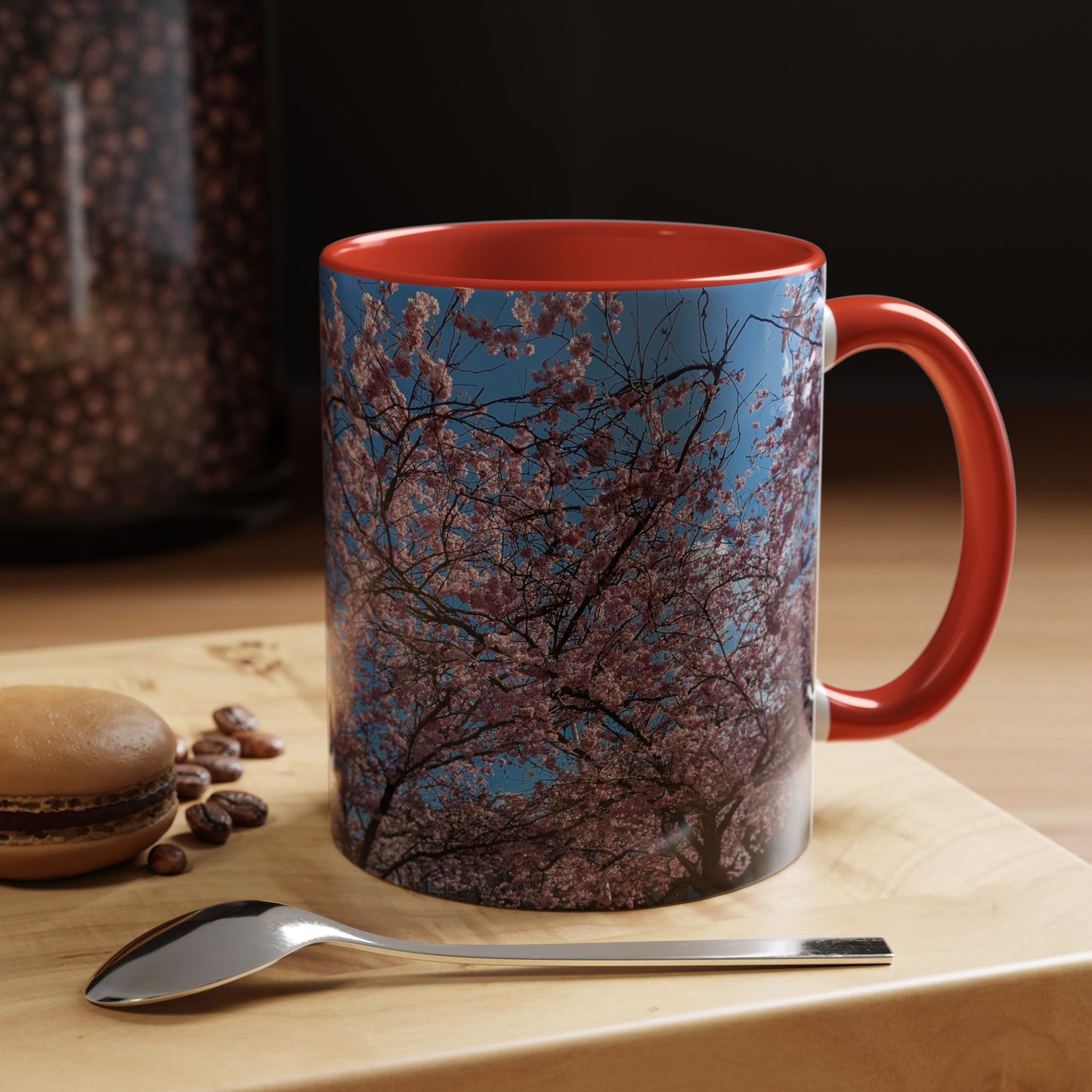 Tasses décoratives Écosse en gros plan - Scènes variées (rouge)