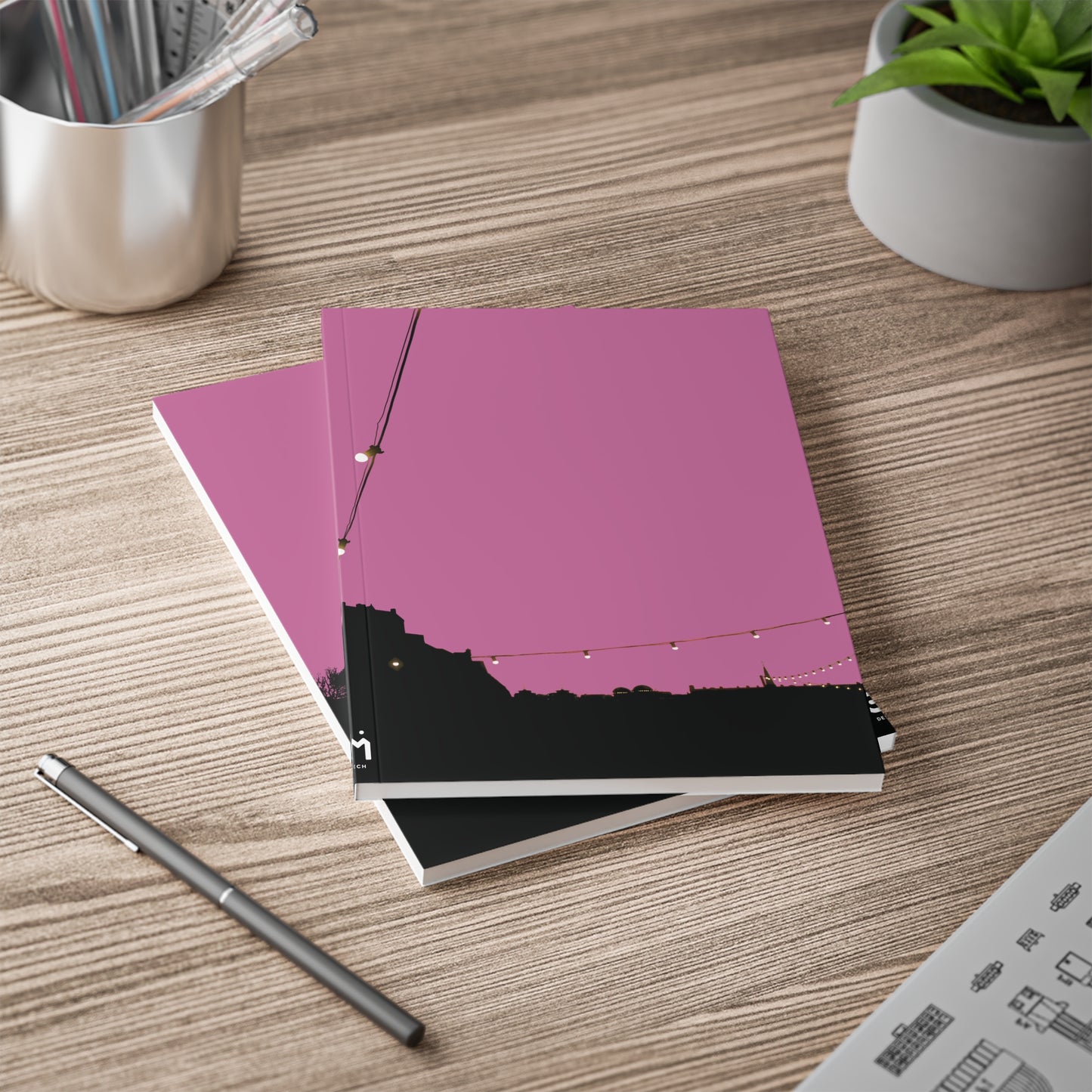 Scotland Art A5 Softcover Notebook - Silhouettes