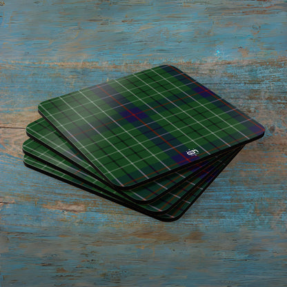 Scottish Tartan Cork Coaster Set (A-F)