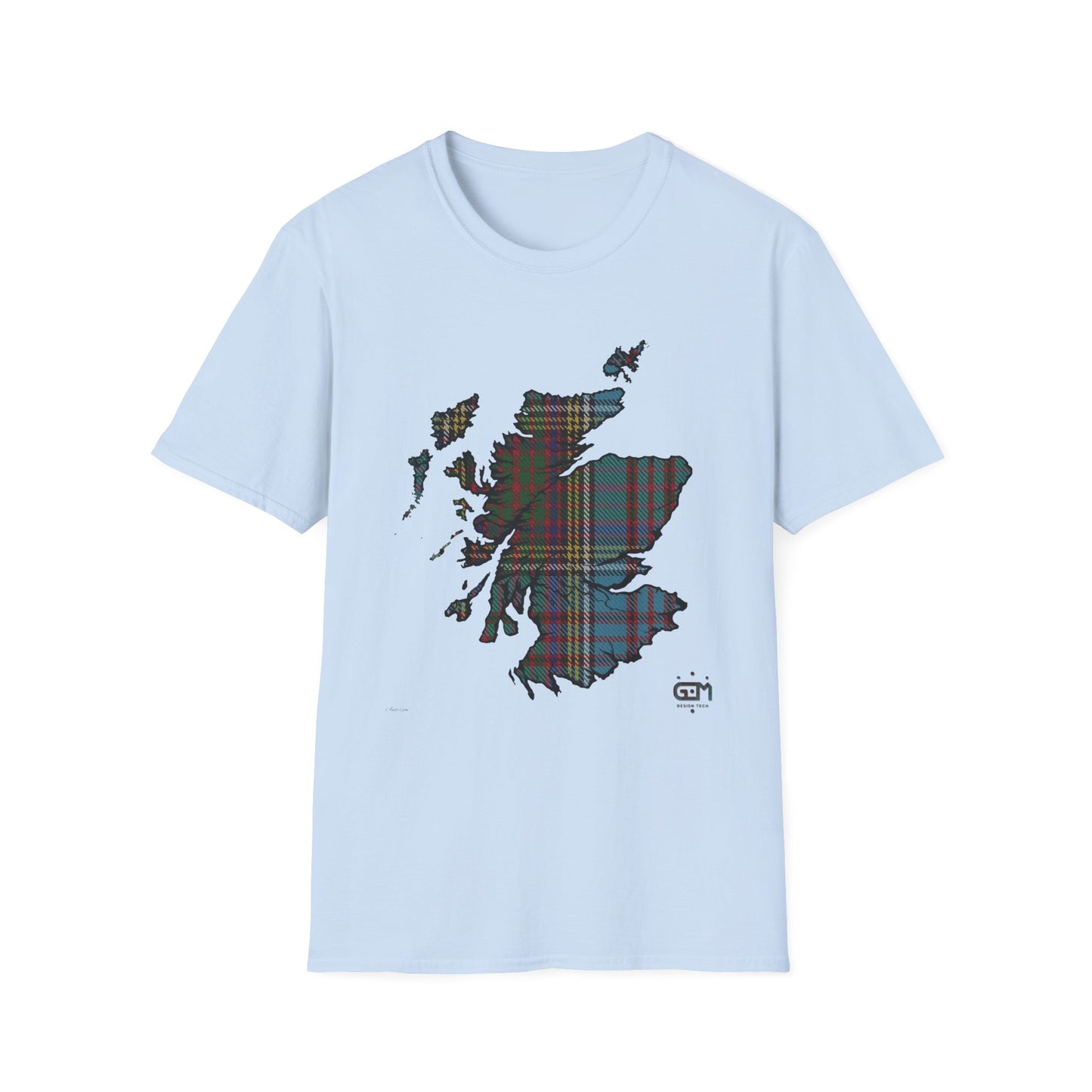 Tartan Ecosse Carte Softstyle T-Shirt Unisexe - Anderson Tartan Tee 