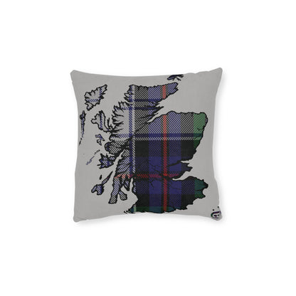 Reversible Square Cushion : Stag / Scotland Map - Argyle Dress Tartan, Various Sizes