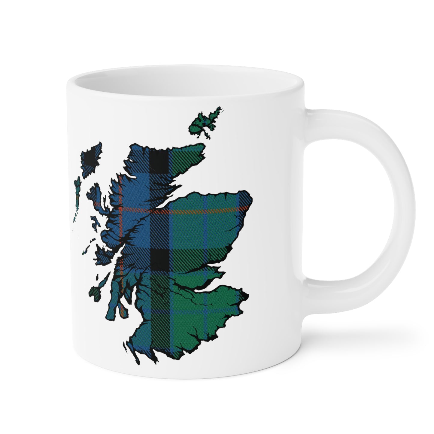 Tasse de carte de tartan d’Écosse - Tartan de fleur d’Écosse, différentes tailles 