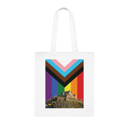 Edinburgh Castle Pride Progress Sky Cotton Tote Bag