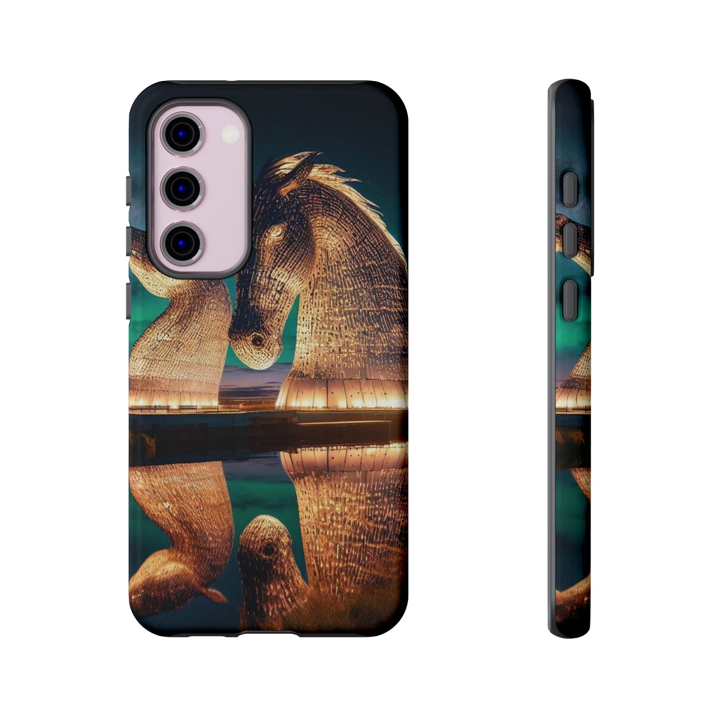 Kelpies Northern Lights Art Phone Case, Scotland, Various