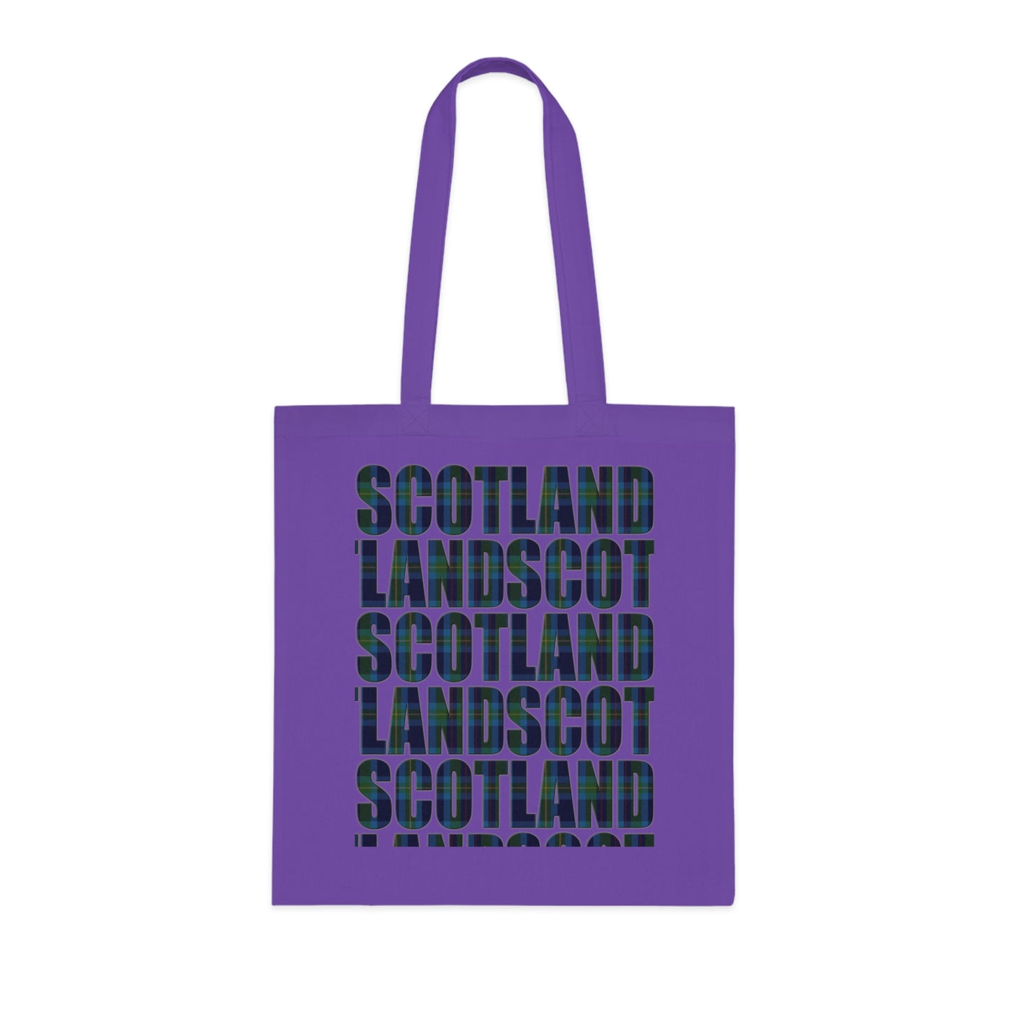 Reversible Scotland Tartan Map Cotton Tote Bag - Miller Tartan