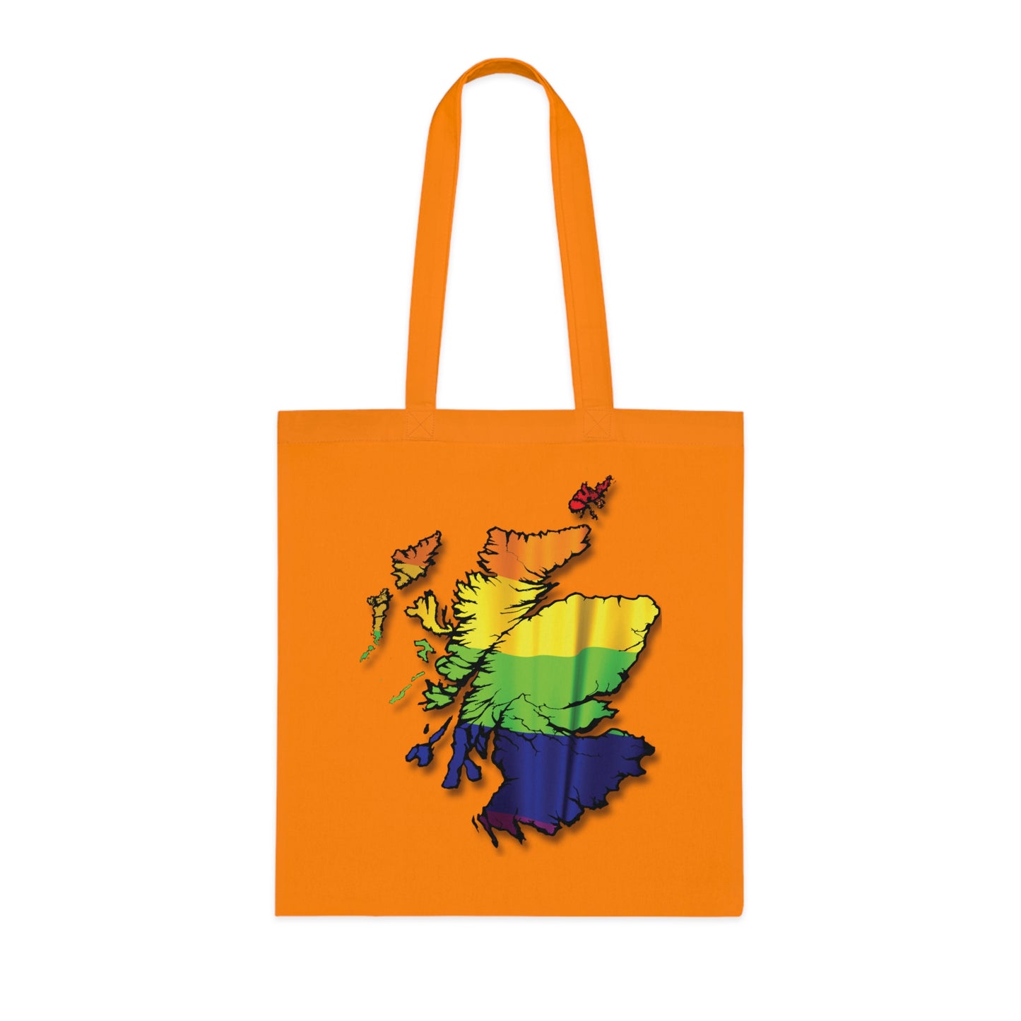 Scotland Pride Flag Map Cotton Tote Bag