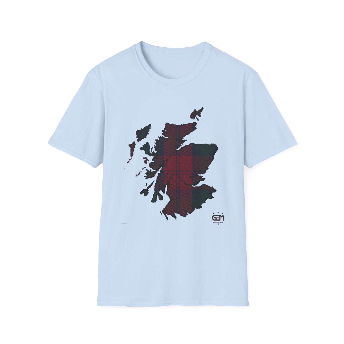 Tartan Scotland Map Softstyle Unisex T-Shirt - Lindsay Tartan Tee