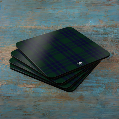 Scottish Tartan Cork Coaster Set (M/Mc/Mac)