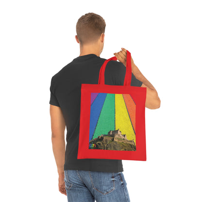 Edinburgh Castle Pride Road Sky Cotton Tote Bag