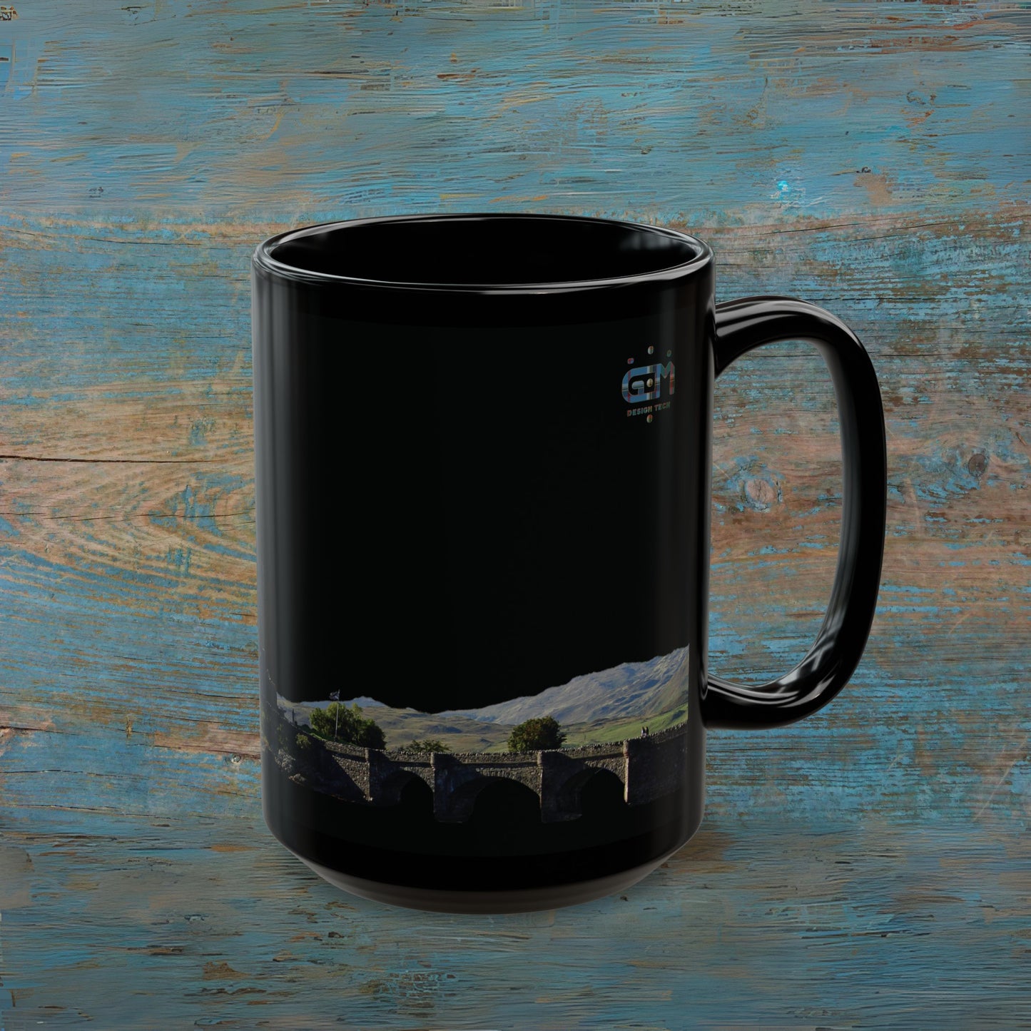 Eileen Donan Castle Photo Mug, Black