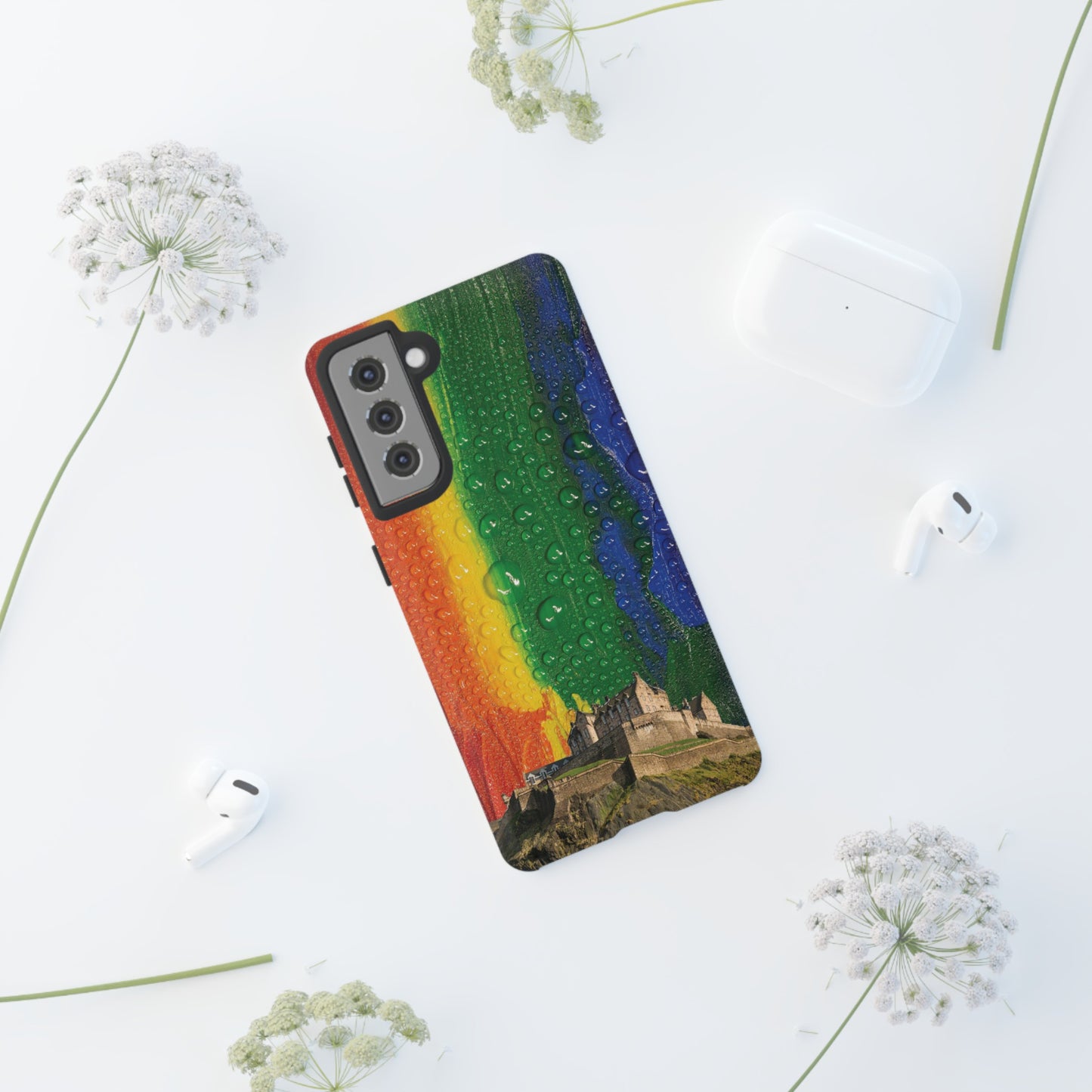 Edinburgh Castle Pride Phone Case - Rain, Various