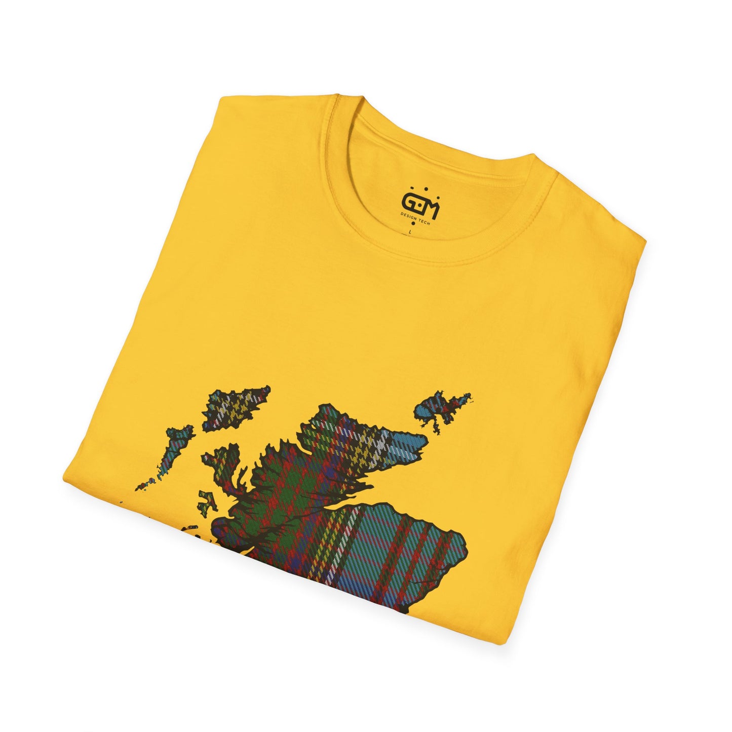 Scotland Tartan Map Softstyle Unisex T-Shirt - Anderson Tartan Tee