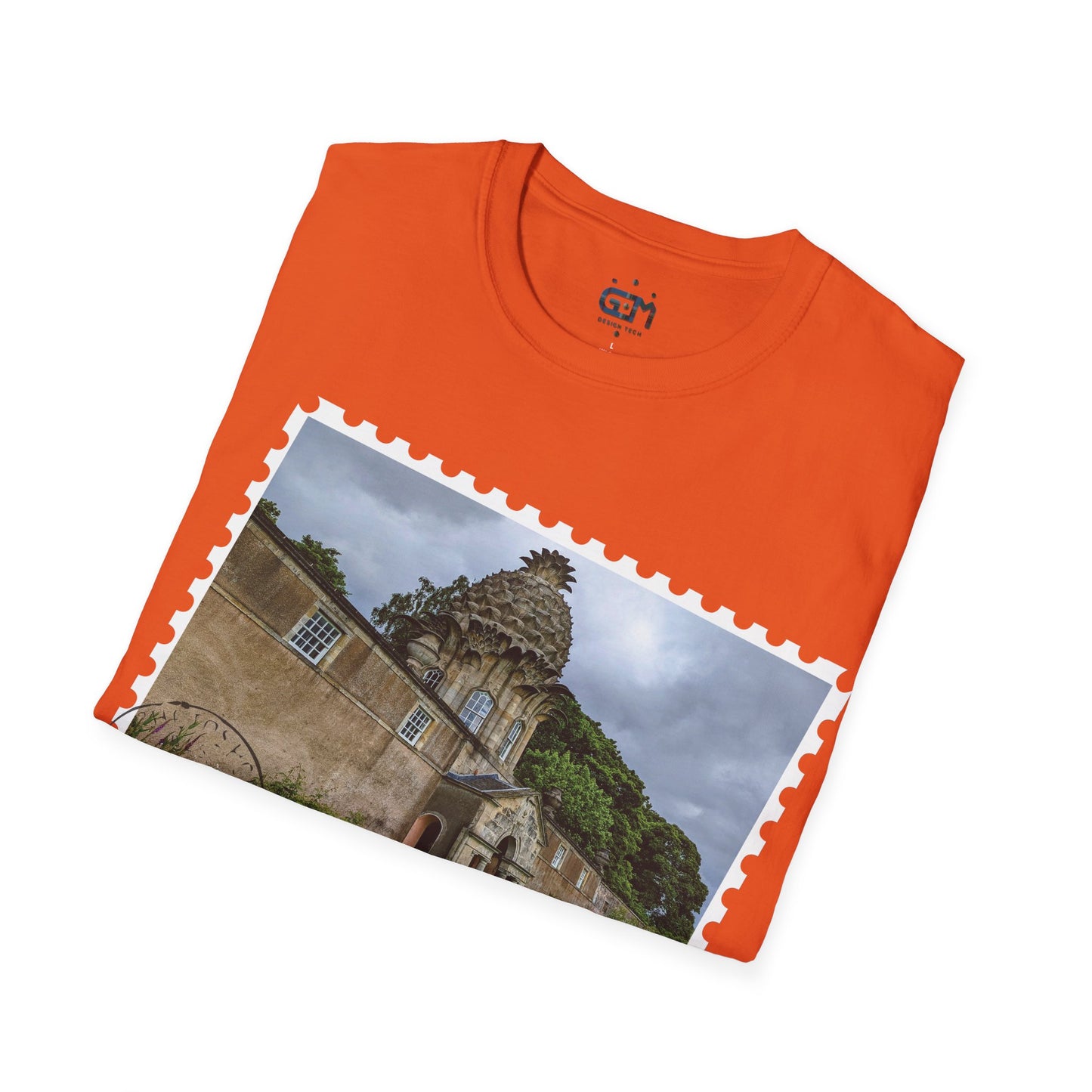 Postcard Dunmore Pineapple Photo Softstyle T-Shirt, Unisex Tee, Scotland Shirt, Various Colours