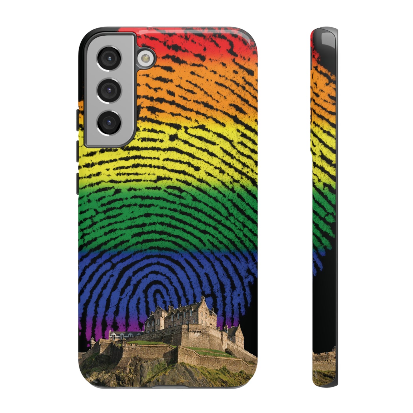 Edinburgh Castle Pride Phone Case - Fingerprint, Various