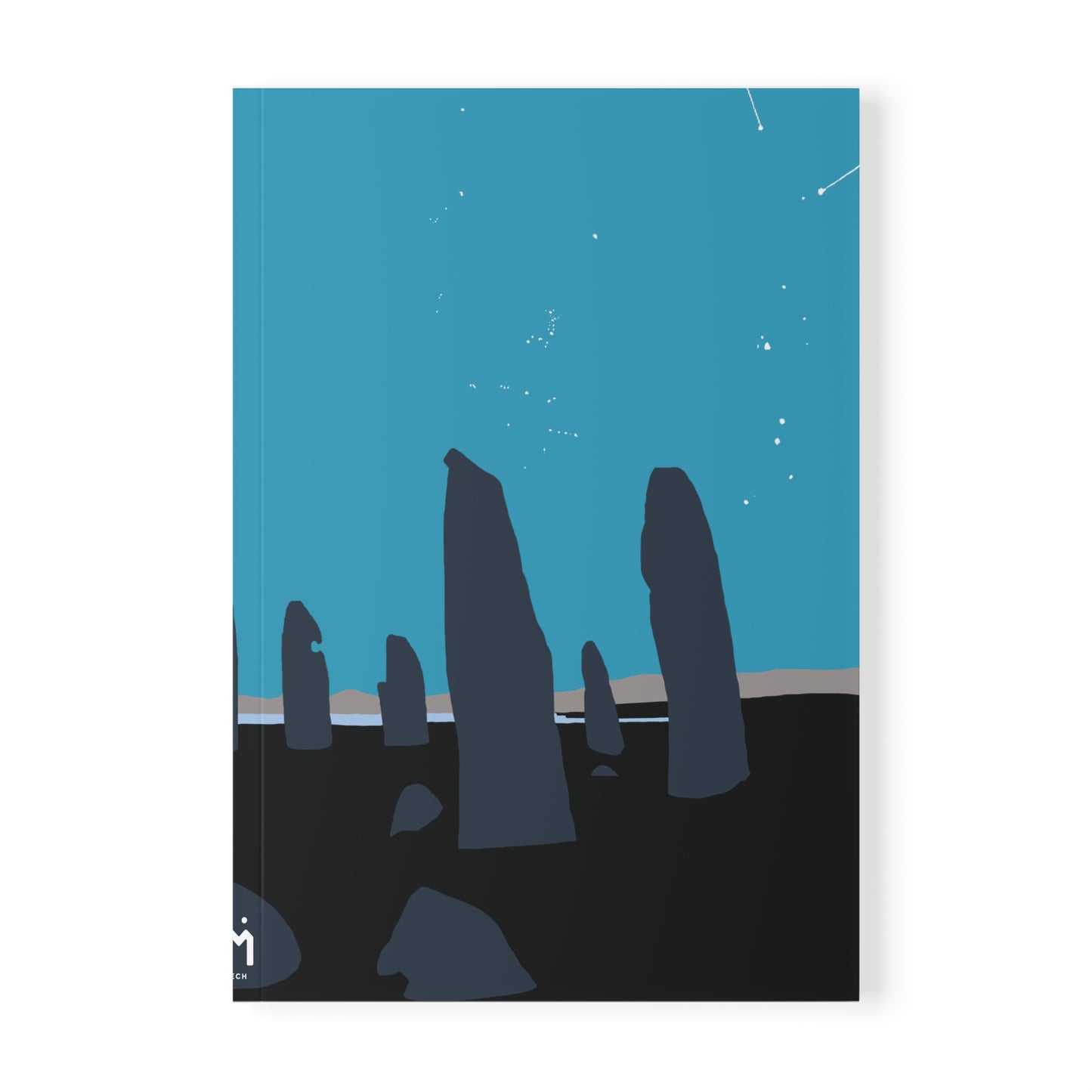 Scotland Art A5 Softcover Notebook - Silhouettes