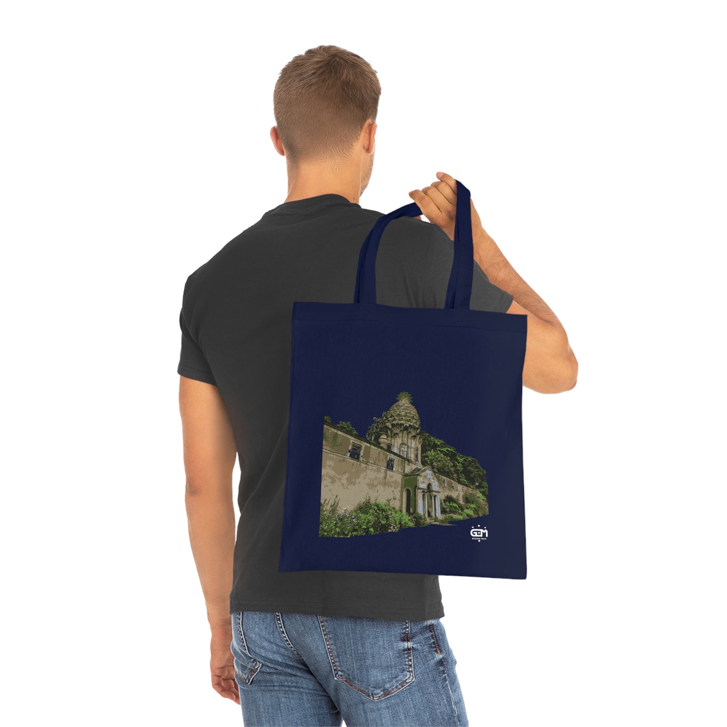 Dunmore Pineapple Art Cotton Tote Bag, Scotland