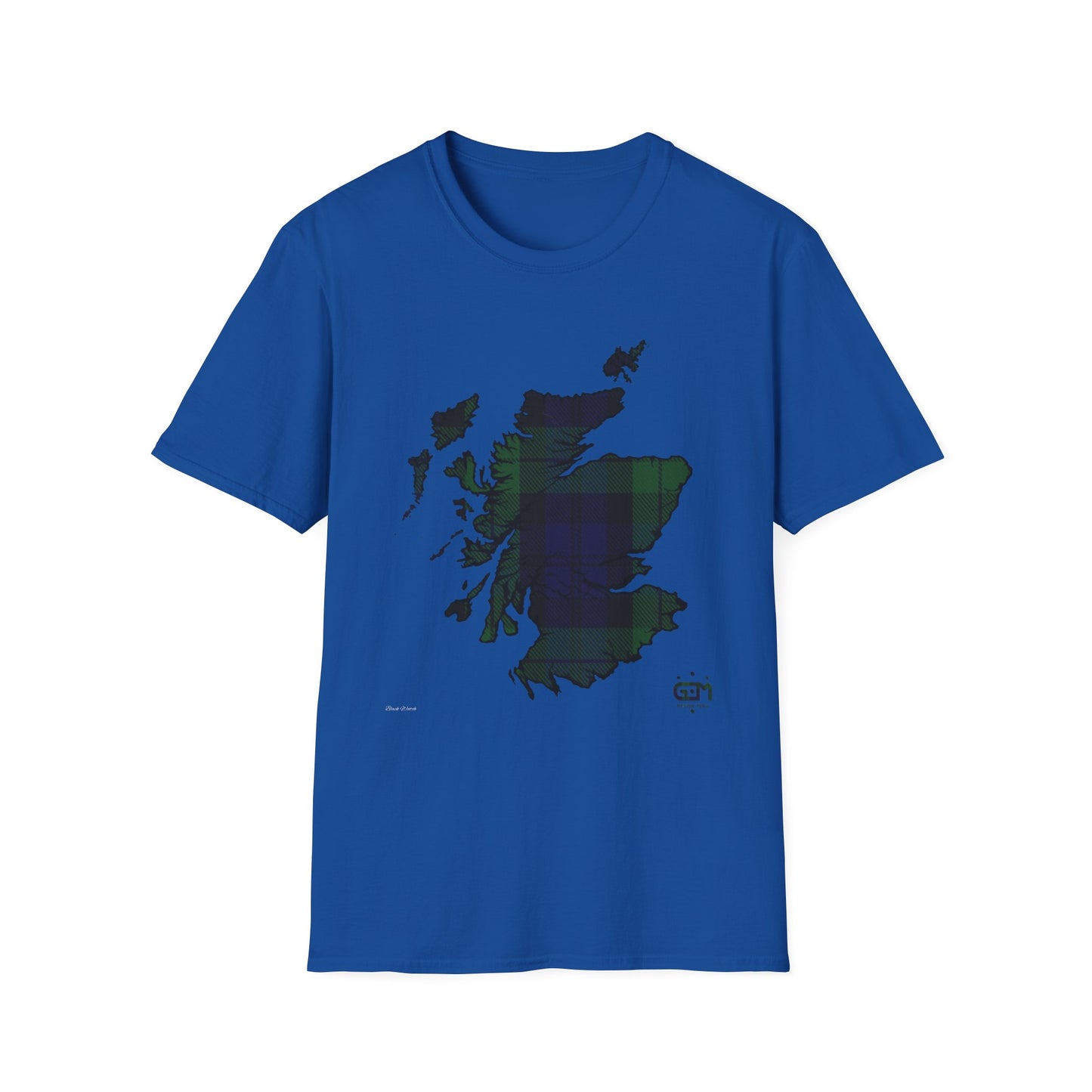 Tartan Ecosse Carte Softstyle T-Shirt Unisexe - Black Watch Tartan Tee 