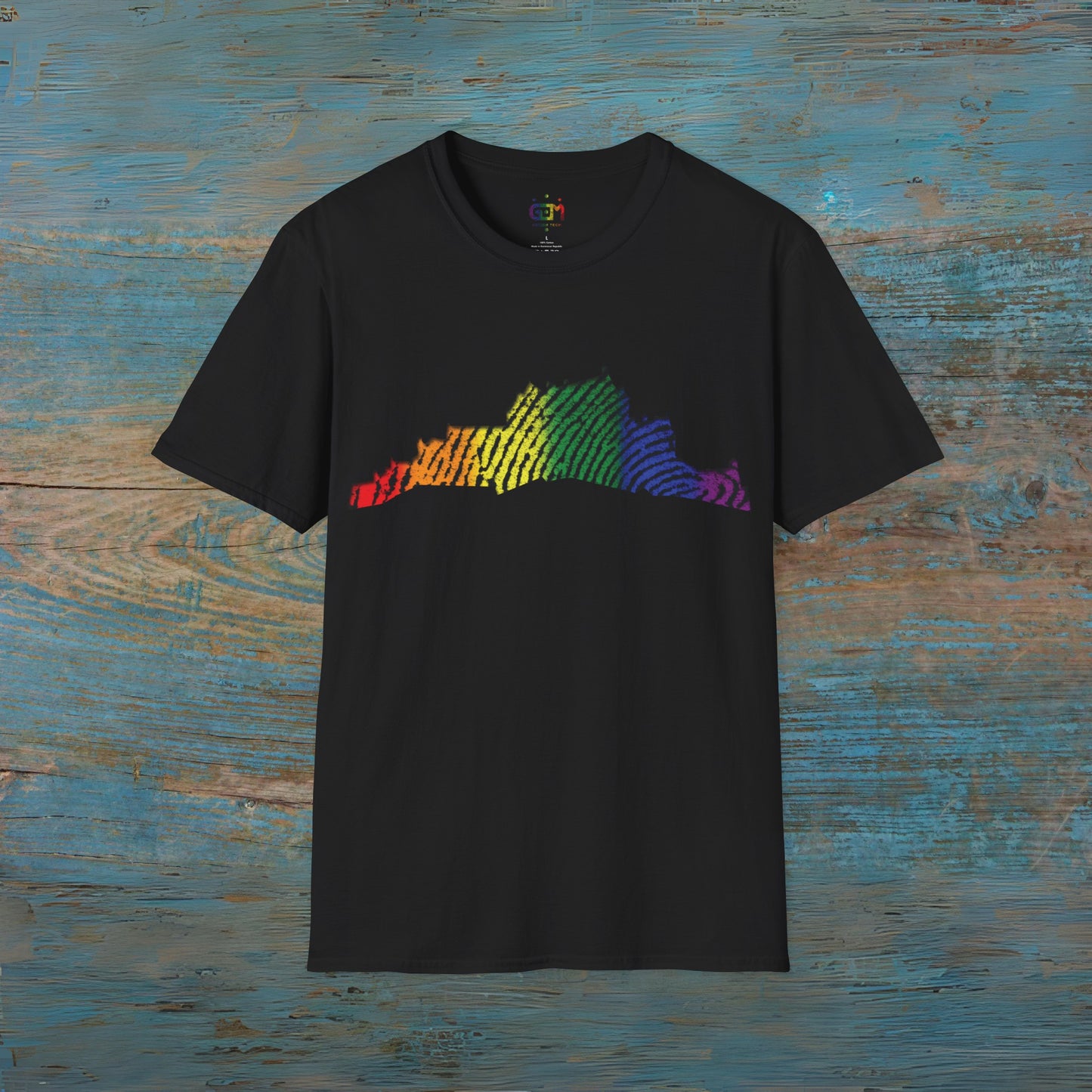 Edinburgh Castle Pride Fingerprint Art Unisex T-Shirt